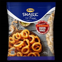 AVIKO BEER BATTERED ONION RINGS 6 X 1KG