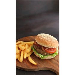 ANGEL BAY BEEF BURGER PAR COOKED 60 X 120GM