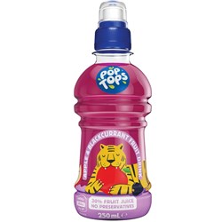 POP TOPS APPLE BLACKCURRANT JUICE 24 X 250ML