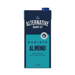 THE ALTERNATE DAIRY CO BARISTA ALMOND MILK UHT 12 X 1LT