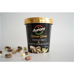 AURORA PISTACHIO WHITE CHOC GELATO 6 X 500ML