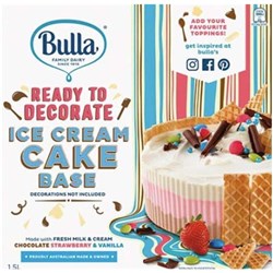 BULLA ICE CREAM CAKE BASE 4 X 1.5LT