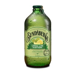 BUNDABERG BREWED DRINKS LEMON LIME BITTERS 12 X 375ML