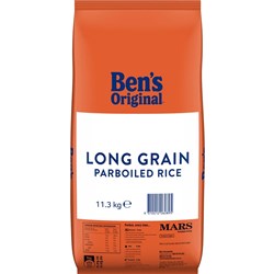 BENS ORIGINAL PAR BOILED LONG WHITE RICE 11.3KG