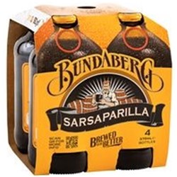 BUNDABERG BREWED DRINKS SARSAPARILLA 12 X 375ML