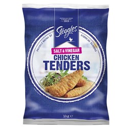 STEGGLES SALT & VINEGAR CHICKEN T/BITES 1KG