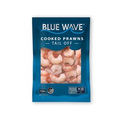 BLUE WAVE 26/30 COOKED PRAWN TAIL OFF 700GM