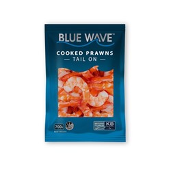 BLUE WAVE 16/20 PEELED & CKD PRAWN CUTLE 700GM