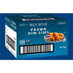 BLUE WAVE PRAWN DIM SIM 1KG