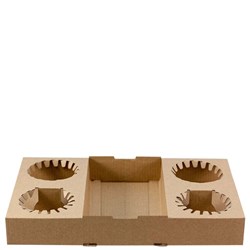 CAPRI 4 CUP CARDBOARD CARRY TRAY 100's