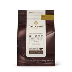 CALLEBAUT 70% DARK CHOCOLATE 2.5KG