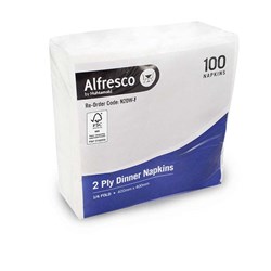 HUHTAMAKI WHT CATER DINNER NAPKIN 1/4FLD 1000's