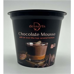 D DESSERT CHOCOLATE MOUSSE CARAMEL SAUCE 24 X 90GM