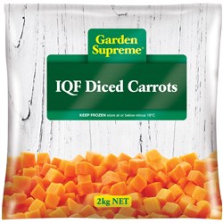 GARDEN SUPREME DICED CARROT IQF 2KG