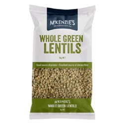 MCKENZIES WHOLE GREEN LENTILS 1KG