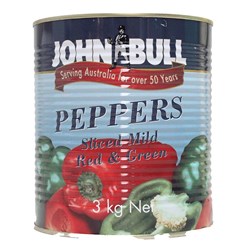 JOHN BULL RED/GREEN SLICED PEPPER 3KG
