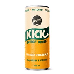 REMEDY KICK MANGO PINEAPPLE DRINK 12 X 250ML
