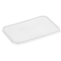 GENFAC CLEAR RIBBED LID (BLUE) 500's