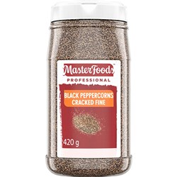 MASTERFOODS CRACKED BLACK PEPPER FINE 420GM