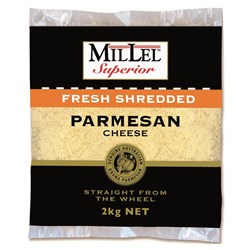MILLEL SHREDDED PARMESAN CHEESE 2KG