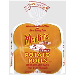 MARTIN'S 5" POTATO BURGER BREAD ROLL 32's