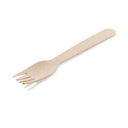 WOODEN FORK 160MM 100's
