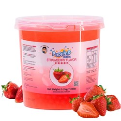 MR BUBBLE TEA STRAWBERRY POPPING BALLS 4 X 3.2KG