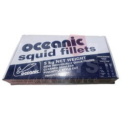 OCEANIC PINEAPPLE CUT SQUID FILLET 5KG