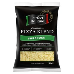 PERFECT ITALIANO PIZZA BLEND SHREDDED CHEESE 2KG