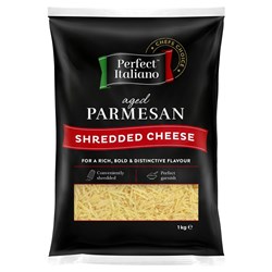 PERFECT ITALIANO SHREDDED PARMESAN CHEESE 1KG