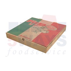 PIZZA TO GO 11" PIZZA BOX BROWN S/F 100's