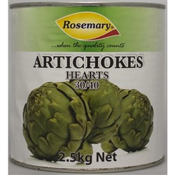 ROSEMARY 30/40 ARTICHOKE HEARTS 2.5KG