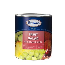 RIVIANA FRUIT SALAD IN NATURAL JUICE 3KG