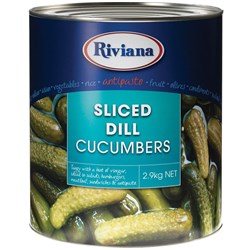 RIVIANA SLICED DILL CUCUMBER 2.9KG
