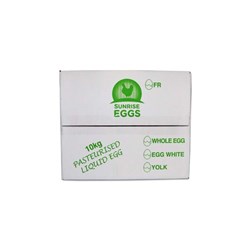 SUNRISE EGGS FROZEN FREE RANGE EGG WHITE 10KG