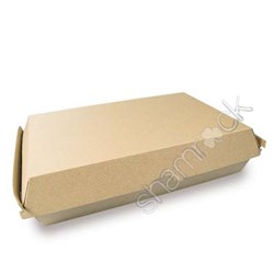 SHAMROCK KRAFT FAMILY CLAM BOX 100's (290MM X 170MM X 85MM)