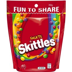 MARS FRUIT SKITTLES 12 X 200GM