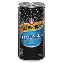 SCHWEPPES LEMONADE CAN 24 X 200ML