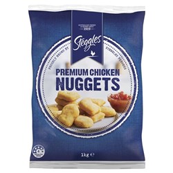 STEGGLES PREMIUM CHICKEN NUGGETS 1KG