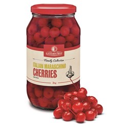 SANDHURST RED SKIN ON MARASCHINO CHERRY 1.9KG