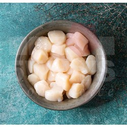 SEVEN SEAS 60/80 ROE OFF SCALLOPS 1KG