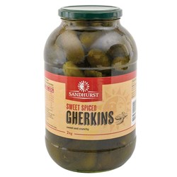 SANDHURST WHOLE SWEET SPICED GHERKIN 2KG