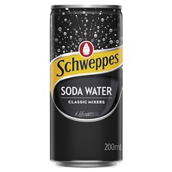 SCHWEPPES SODA WATER 24 X 200ML