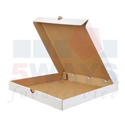 7" PIZZA BOX WHITE FLAT S/F 100's