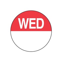 DATE DOTS 24MM ROUND WEDNESDAY 1000's