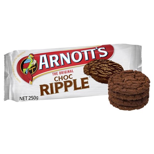 ARNOTT'S BISCUIT CHOC RIPPLE 250GM