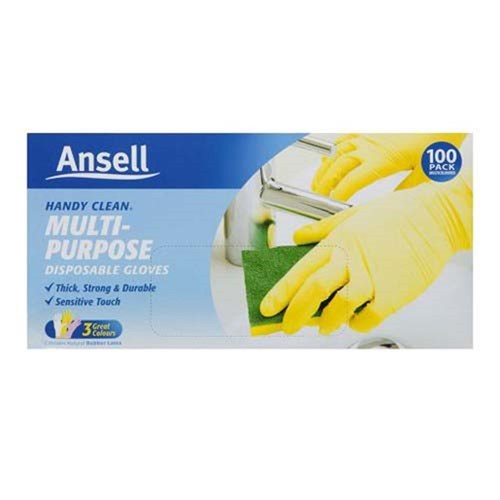 ANSELL MULTI PURPOSE GLOVE MED 100's