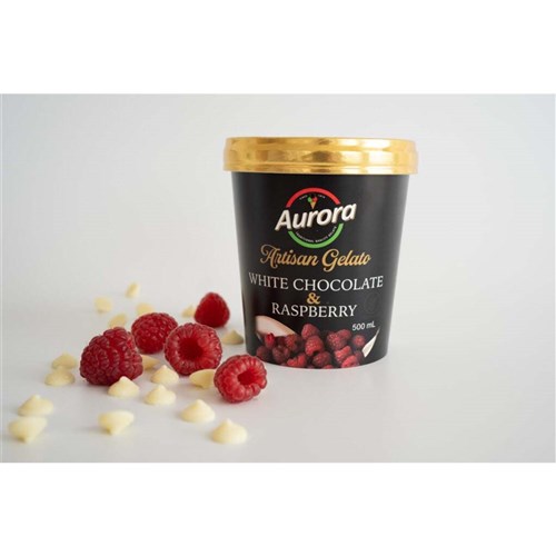 AURORA WHITE CHOC RASPBERRY 6 X 500ML