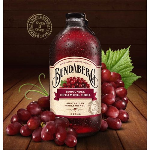 BUNDABERG BREWED DRINKS CREAMING SODA 12 X 375ML