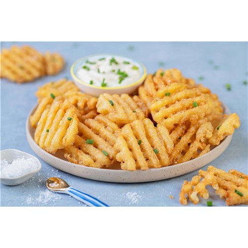 BESPOKE POT CHIP WAFFLE FRIES 4 X 2.25KG